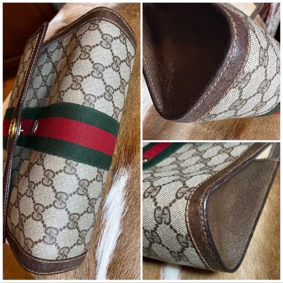 ❗️SOLD❗️GG Supreme❤️ Super Attractive Timeless ❤️EUC Brown MUST HAVE Hard 2 Find - Picture 10 of 14